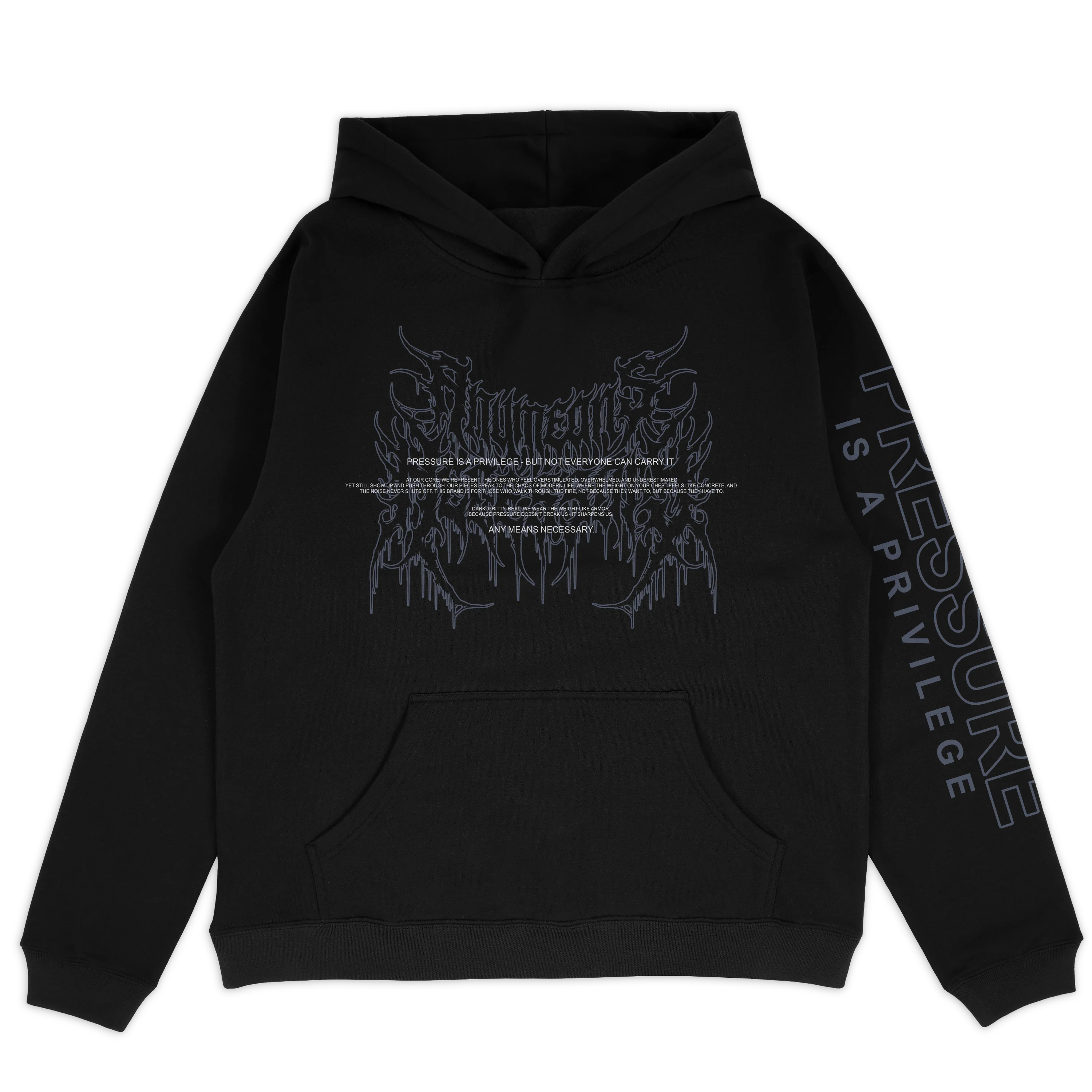 Pressure Pullover Hoodie Black - Image 2