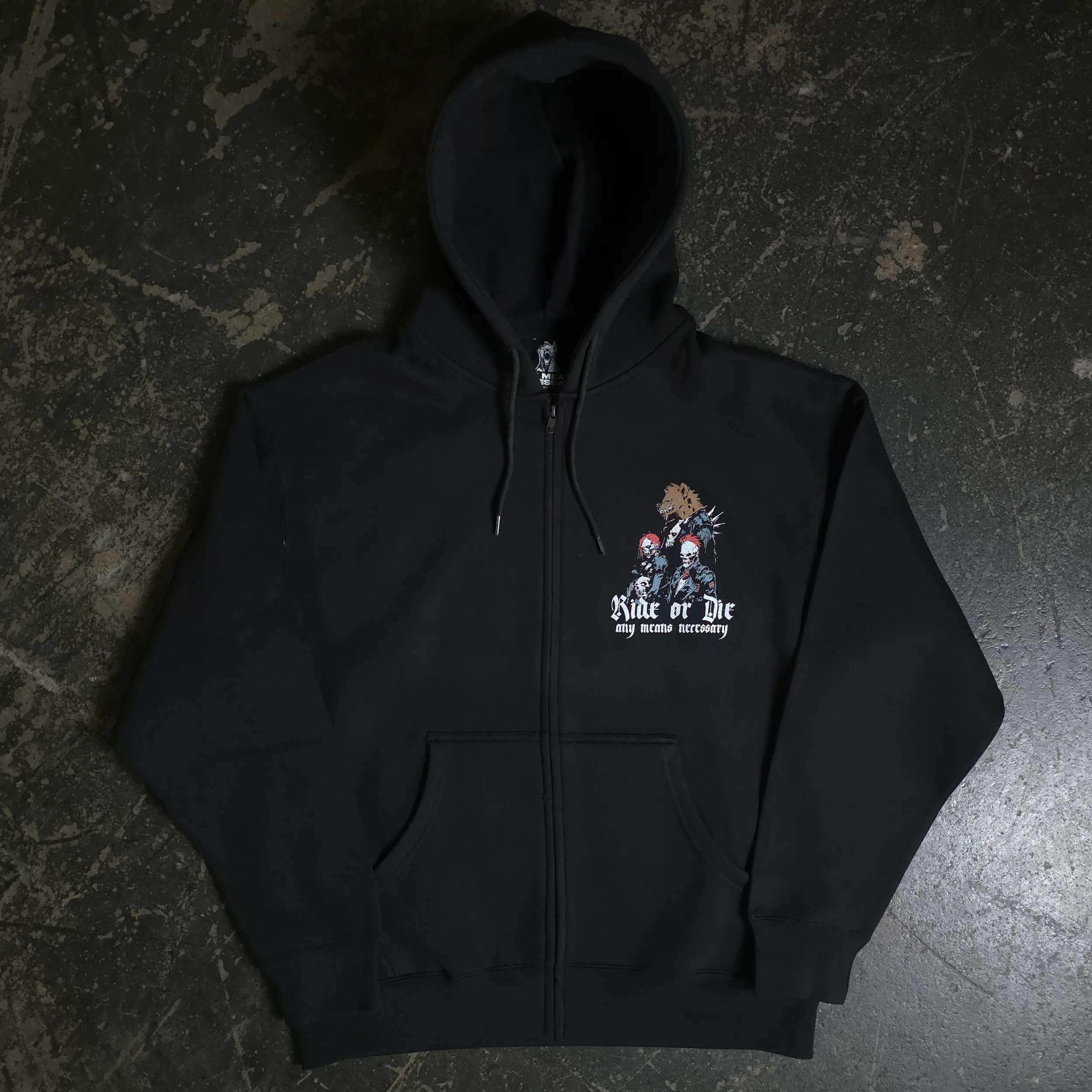 Ride or Die Zip Up Hoodie - Image 2