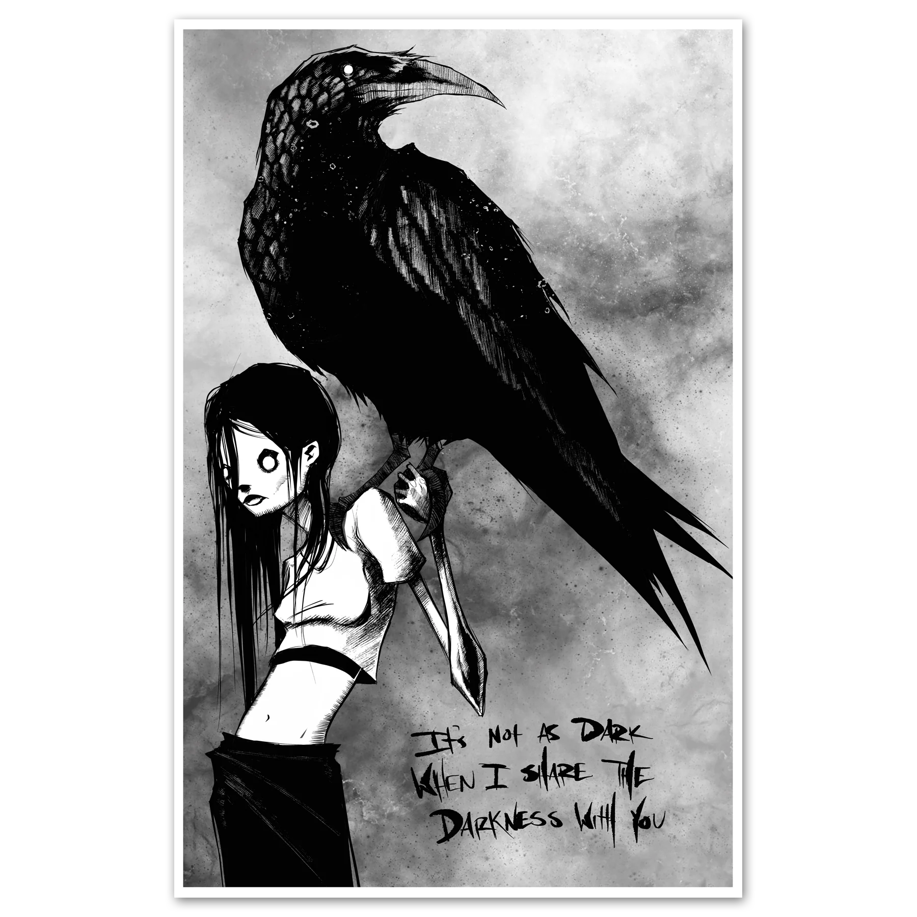 Sharing Darkness Print